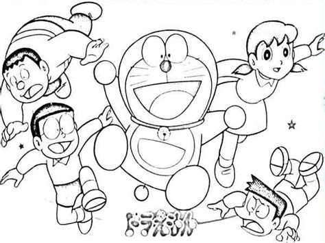 34 Gambar Kartun Doraemon Untuk Mewarnai Gambar Ipin Doraemon