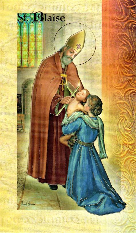 Prayer Card And Biography St Blaise Cardinal Newman Faith Resources Inc
