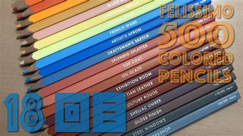 500 Colored Pencils 18回目！アトリエな感じ Felissimo 色鉛筆500色 Youtube