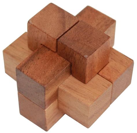 C'est la seule solution pour entretenir un esprit aiguisé ! Puzzle 6 pièces - JBD Casse tetes en bois