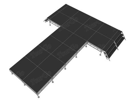 Tourgo Portable Stage System With Non Slip Industrial Stage Platform