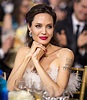 Angelina Jolie in white feathers at the Critics' Choice Awards