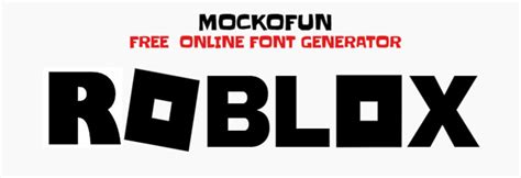 Roblox Font Generator Mockofun