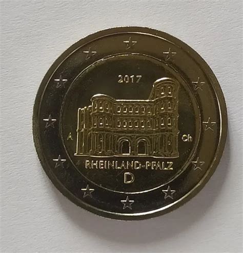 2 Euros CommÉmoratives Unc Allemagne 2017 Rhénanie Palatinat 5