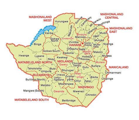Zimbabwe is a landlocked country in southern africa, lying between latitudes 15° and 23°s , and longitudes 25° and 34°e. Zimbabwe Geohive - Mapsof.Net