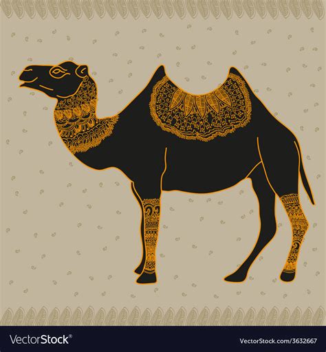 Camel Egypt Royalty Free Vector Image Vectorstock