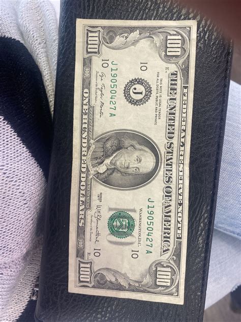 1977 Series 100 Dollar Bill Offset Misprint Ebay