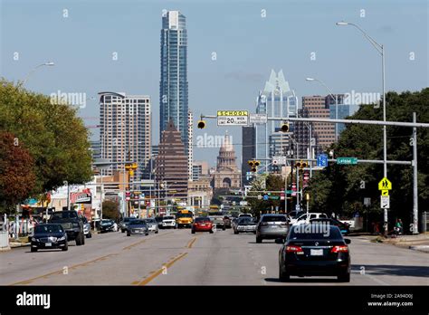South Congress Ave District Austin Texas Stock Photo Alamy