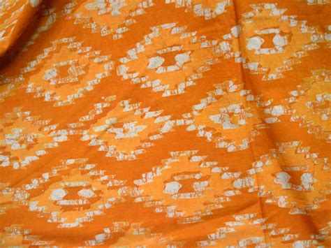 Yellow Indian Hand Block Print Soft Cotton Fabric Sold By Yard Etsy