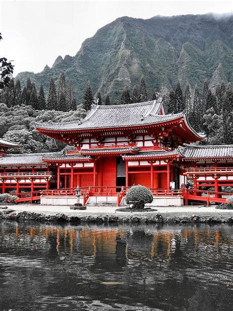 Red Temple Japan Architecture Japanese Architecture Japanese Buildings