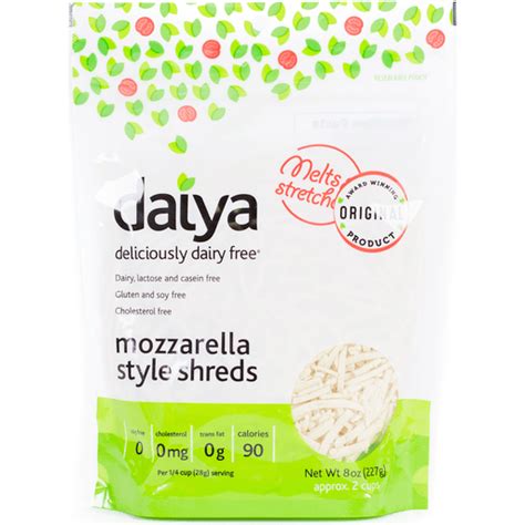 Daiya Dairy Free Mozzarella Style Vegan Cheese Shreds 8 Oz