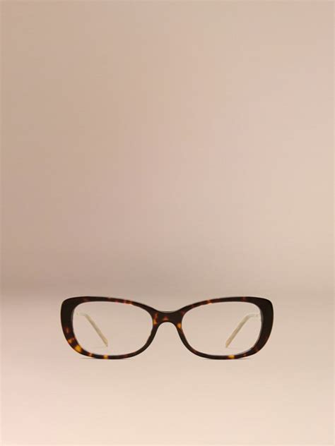 Gabardine Collection Oval Optical Frames Tortoise Shell Burberry