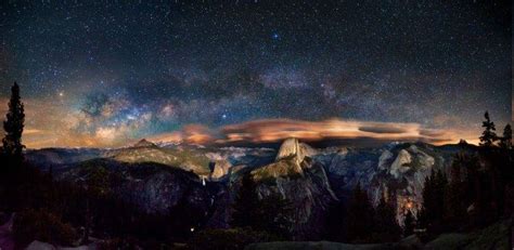 Yosemite National Park Starry Night Milky Way Long