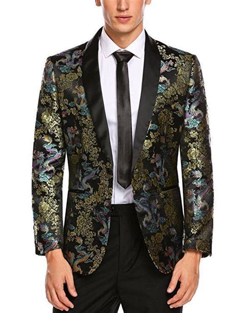 Coofandy Men S Slim Fit Stylish Casual One Button Suit Coat Jacket