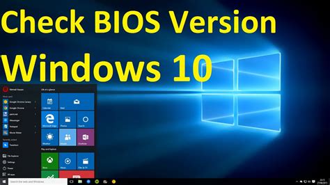 How To Check Bios Version On Windows 10 Youtube