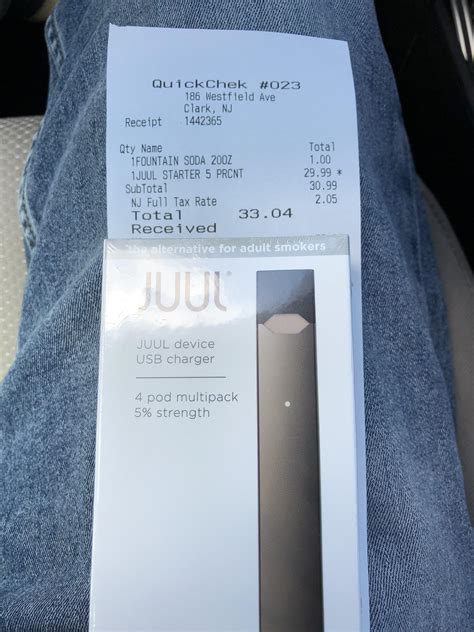 JUUL Starter Kits are $29.99 at QuickCheck in NJ. : juul