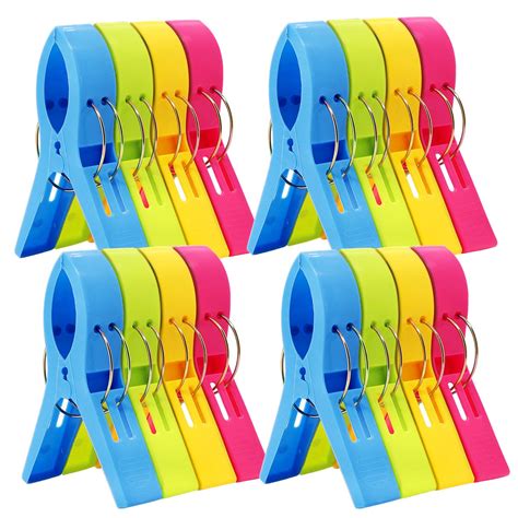 Check spelling or type a new query. ESFUN 16 Pack Beach Towel Clips Chair Clips Towel Holder ...