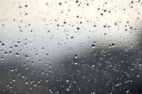 Abstract Photo Background Rain Drops On Window Selective Focus Rainy