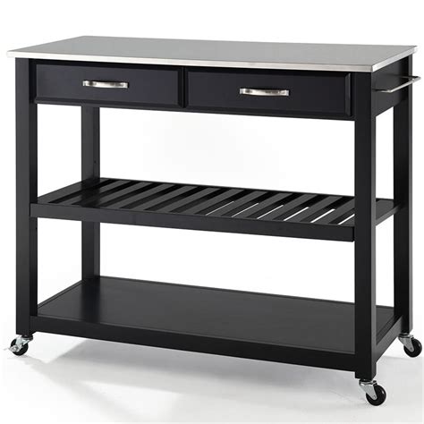 And for a limited time, the mainstays kitchen island cart is $30 off, knocking the price down to just. Crosley Furniture Stainless Steel Top Kitchen Cart with ...