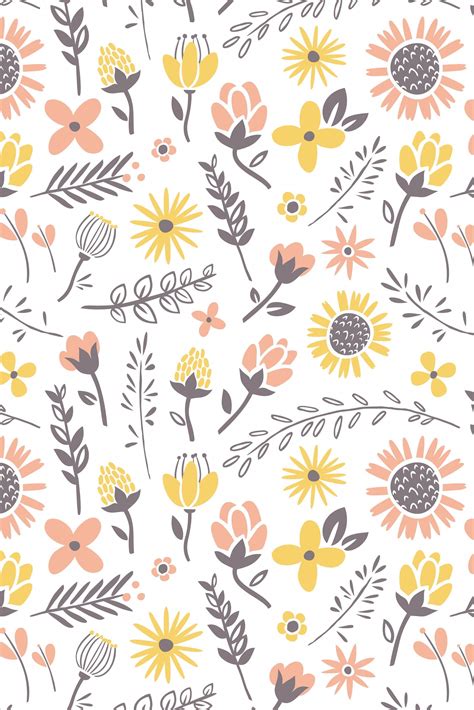 Flower Doodle Wallpapers Top Free Flower Doodle Backgrounds Wallpaperaccess