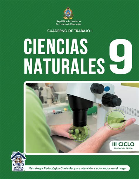 Cuaderno De Trabajo De Ciencias Naturales Noveno 9 Grado Honduras