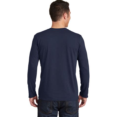 Gildan 64400 Softstyle Long Sleeve T Shirt Navy
