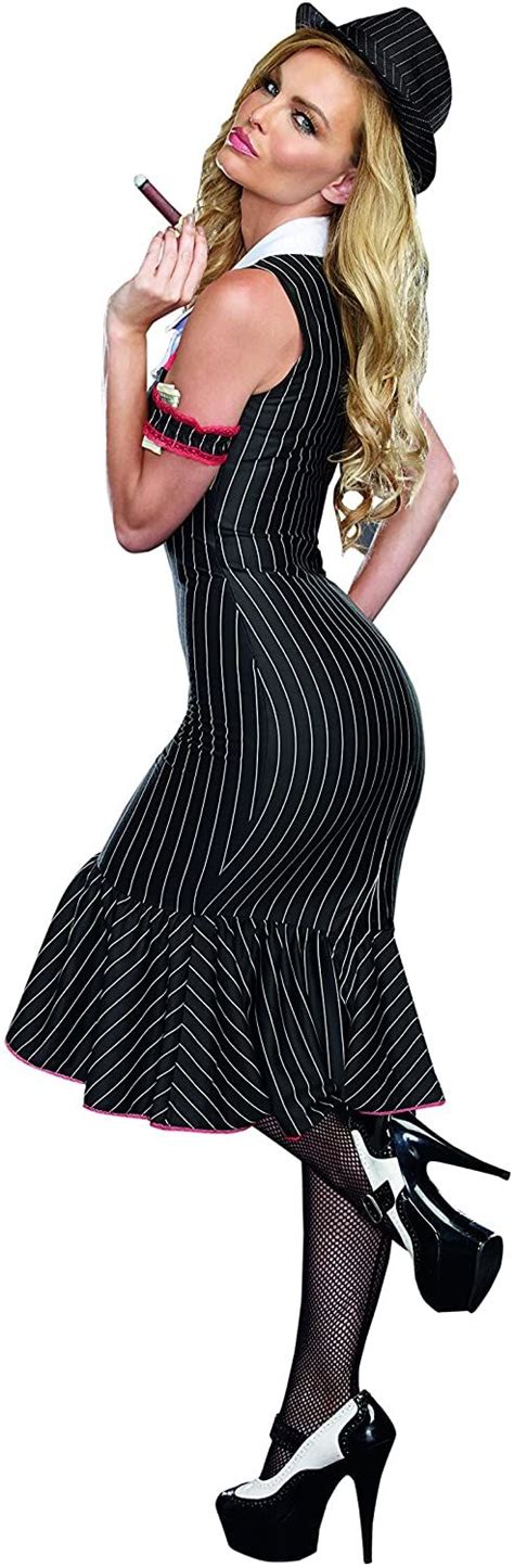 смертоносные дамы Dreamgirl Womens Pinstripe Gangster