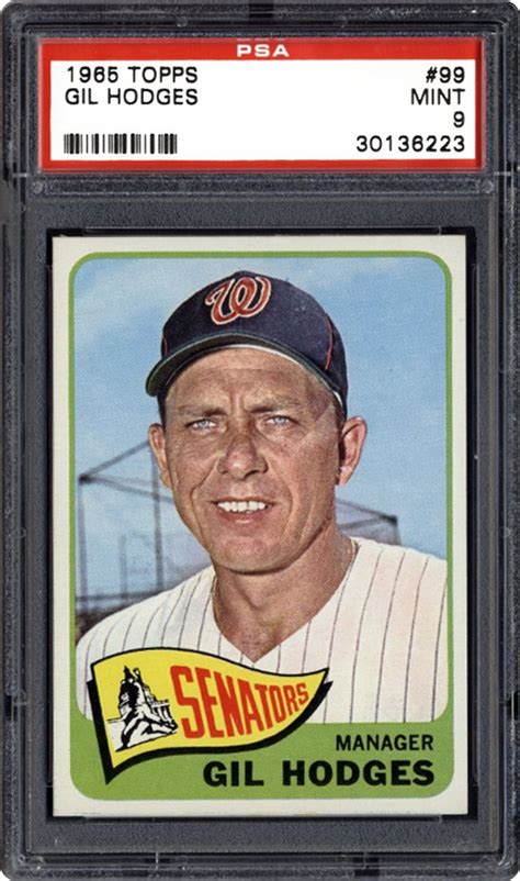 1965 Topps Gil Hodges Psa Cardfacts®
