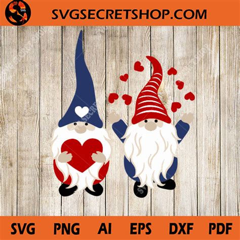 Gnome Heart SVG, Gnome Valentine SVG, Gnome SVG, Valentine’s Day SVG
