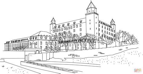 Hogwarts Castle Coloring Page Easy Pages Sketch Coloring Page