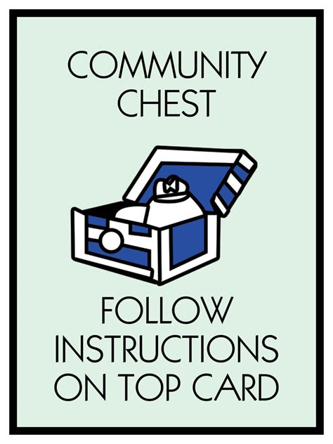 Hasbro is updating monopoly's iconic community chest cards for the first time in 85 years. Monopoly Poster Community Chest Themed 18 x 24 Poster Print