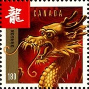 Stamp: Year of the Dragon (Canada) (Chinese New Year 2012 - Year of the ...