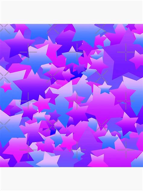 Bubble Stars Purple Poster For Sale By Blakcirclegirl Redbubble