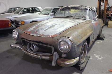 Stored 45 Years 1961 Mercedes Benz 190sl Barn Finds