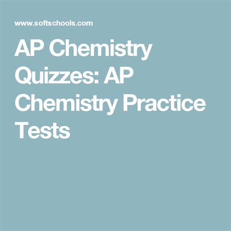 You should study the following topics to make sure that your college math placement test prep covers everything you need to know. AP Chemistry Quizzes: AP Chemistry Practice Tests | Ap chemistry, Chemistry classroom, Ap ...