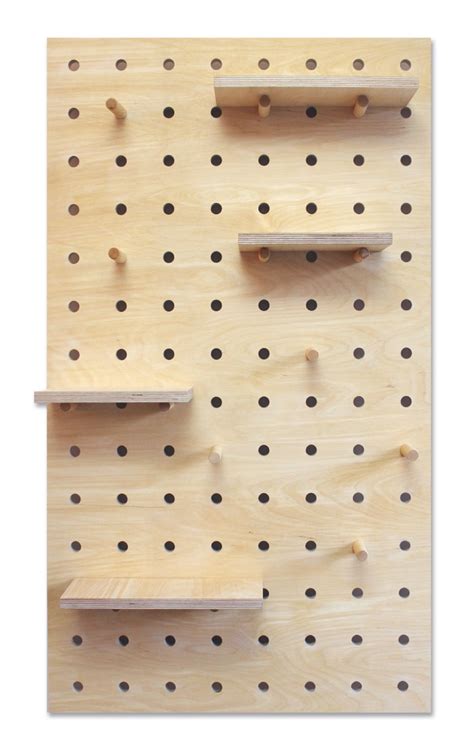 Peg It All Large Pegboard With Pegs And Shelves From The Ted Few