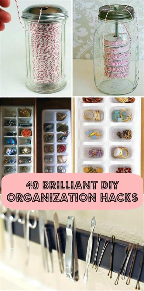 Everything you ever wanted to know about diy. 40 Brilliant DIY Organization Hacks