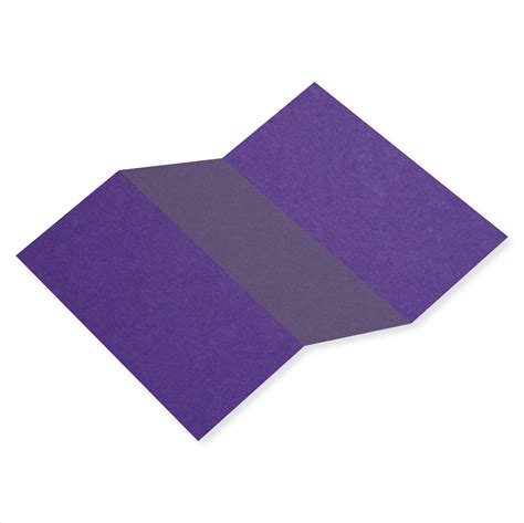 Colorplan Purple Tri Fold Card Cardstock Warehouse