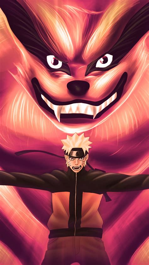 Anime Naruto Naruto Uzumaki Kurama Naruto 1080x1920 Phone Hd Wallpaper