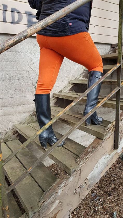 Hunter Fulbrooke Wellies At Abandoned House Wellies Latex Boots