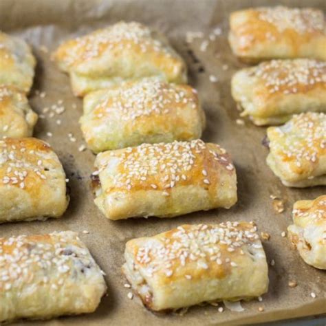 Brush the edges of each square with the beaten egg and then place a heaping teaspoon of the pork filling in the center. Chinese BBQ Pork Puffs. Chinese BBQ Pork Puff Pastries # ...