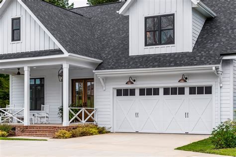 White Board And Batten Farmhouse Farmhouse Garage Cincinnati By