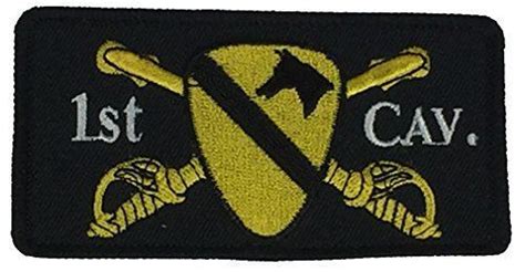 Us Army 1st Cavalry Cav Division Div Crossed Sabres Patch First Team