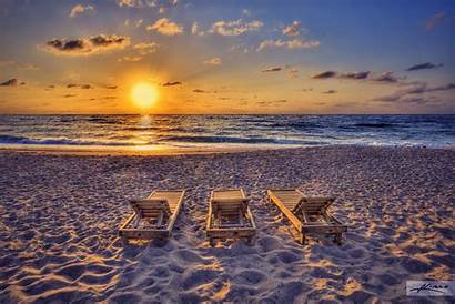 Chairs Chair Desktop Sunrise Ocean Wallpapers Sunset