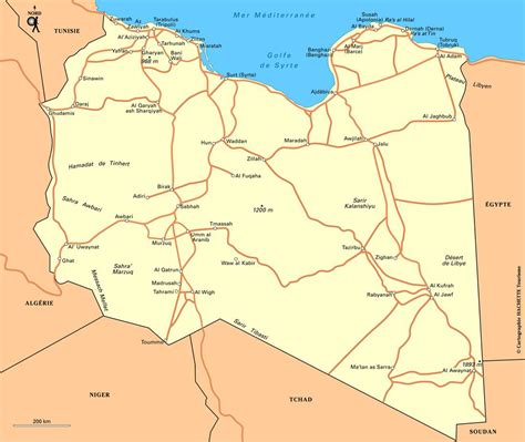 Carte De La Libye Plusieurs Cartes Du Pays En Afrique