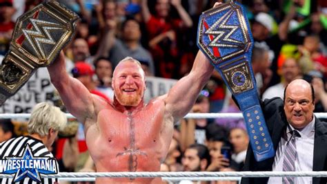 Brock Lesnar Wins And Becomes Double Champion At Wrestlemania 38 Youtube