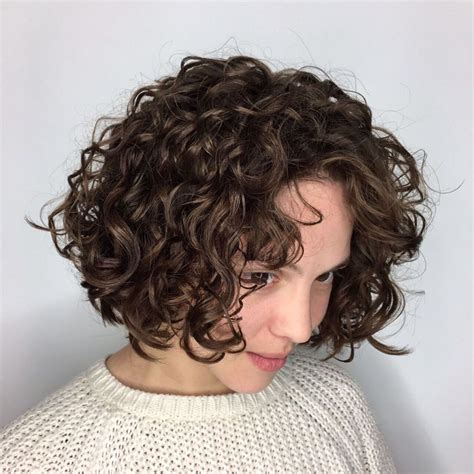 Spiral perm style with hair clips. 50 Gorgeous Perms Looks: Say Hello to Your Future Curls! #curlshorthair Short Hair Perm With Big ...