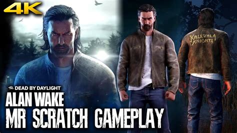 Dead By Daylight Mr Scratch Alan Wake Darker Side Outfit Gameplay