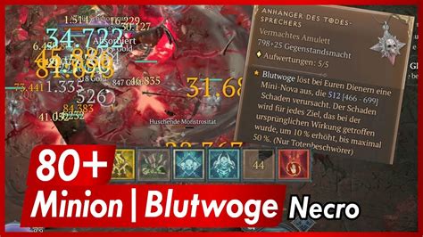 Diablo 4 Diener Blutwoge Necromancer Endgame Build Anhänger Des