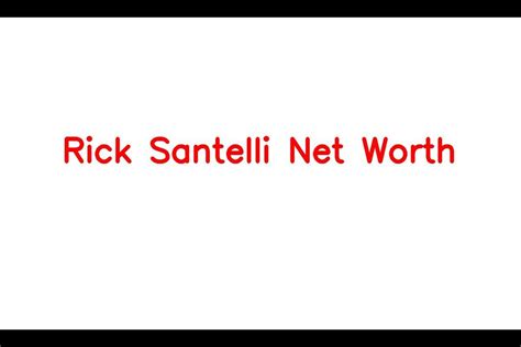 Rick Santelli Net Worth Details About Cars Income Biography Career